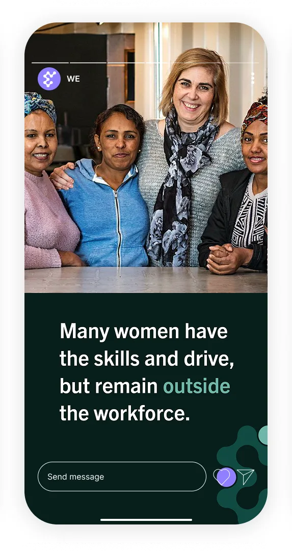 WE Instagram story 2