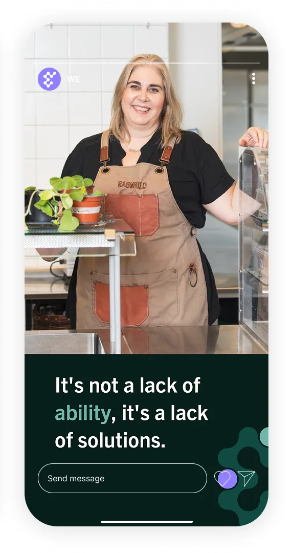 WE Instagram story 3