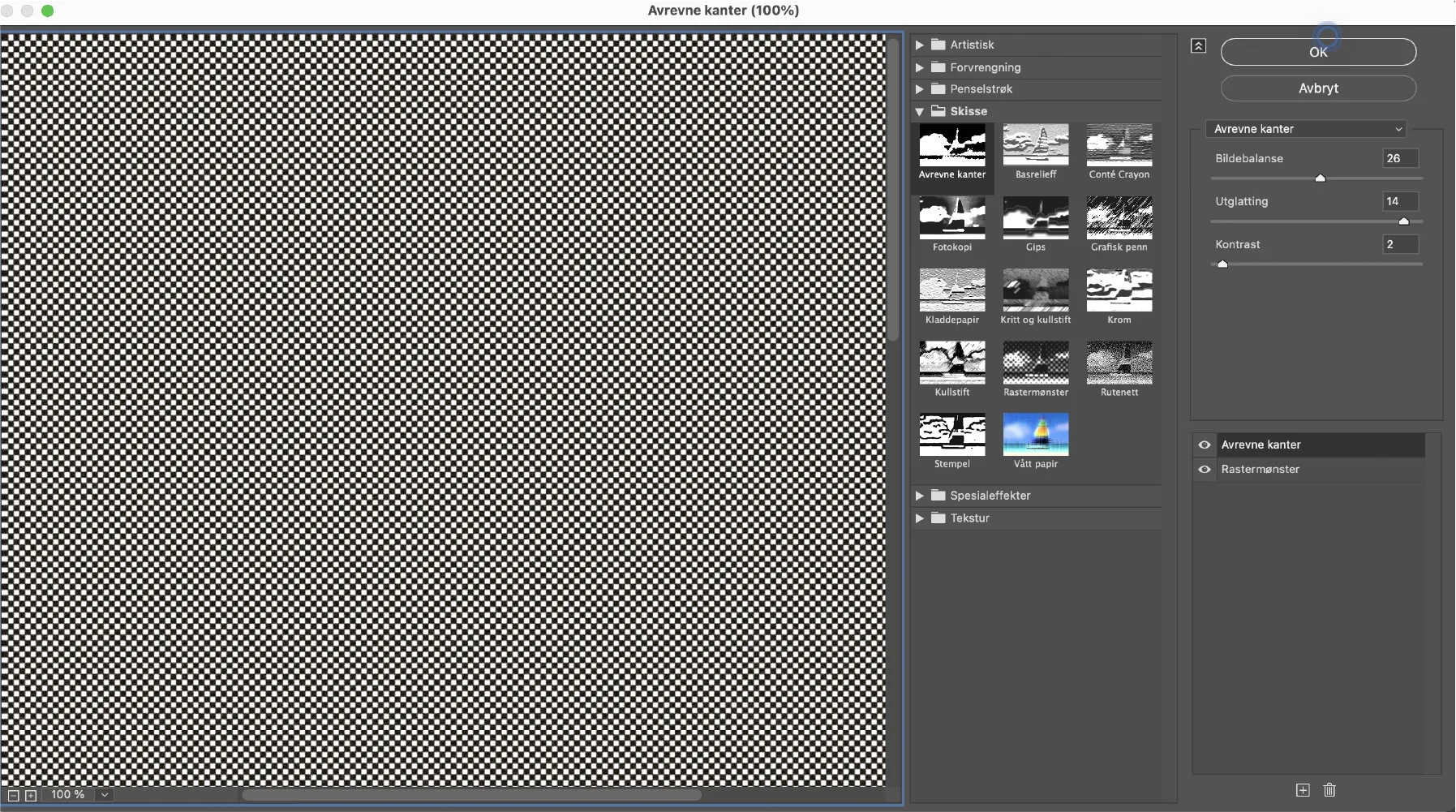 Photoshop – rastermønster