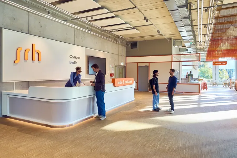 Study space at SRH Berlin